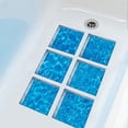 thumbnail image 5 of 6 Pcs Beach Pattern Bath Stickers 5.9x5.9 Inch 3D Square Anti-Slip Adhesive Waterproof Tub Tattoos for Bathtubs Pools Showers Home Decor, 5 of 5