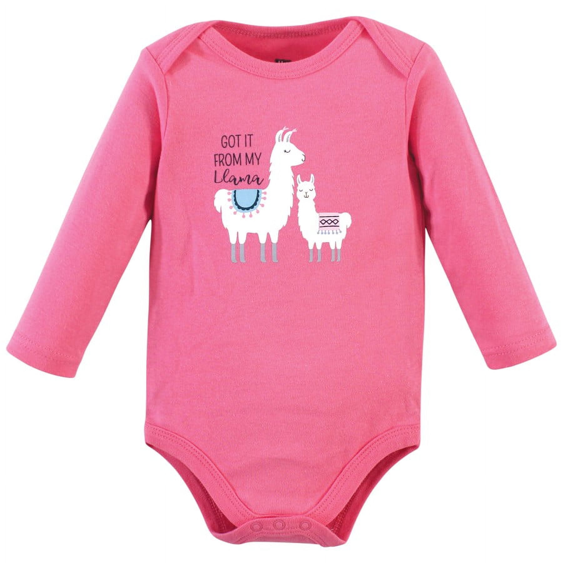 Hudson Baby Cotton Long-Sleeve Bodysuits, 3-Pack, Newborn- 24 Months