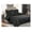 Black, variant on 3 PCS Squared Stitched Pinsonic Reversible All Season Bedspread Quilt Coverlet Oversized King/Cal-King Size Sage Color