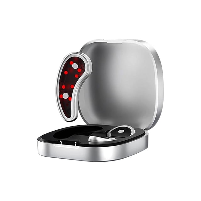 YFGEFTR Portable Under Eye Rechargeable LED Aging Device, with Eye Patches for Dark Circles, Anti-Aging & Firming Care, Home Use Beauty Tool