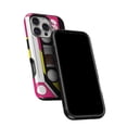 thumbnail image 5 of DesignSkinz Scratch-Resistant Hard Slim Case Compatible with iPhone 13 Mini (Compatible with MagSafe) - Vintage Retro Audio Cassette Tape V2, 5 of 9