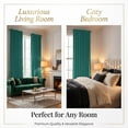 thumbnail image 5 of SNITIE Velvet Curtains 2-Panel Set – Light Filtering Thermal Insulated Drapes, Rod Pocket & Back Tab Design for Living Room, Bedroom, Office, 5 of 7