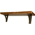 thumbnail image 6 of Edge Shelf -  Walnut Wood - Shelves for Bedroom -  Wall Shelves - Vintage Home - for Wall - Wooden Shelf - 48", 6 of 6
