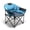 Blue, variant on Sunnyfeel Plush Oversize Outdoor Foldable Comfortable Padded Sturdy Camping Club Chair, Black