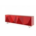 thumbnail image 2 of 94" X 18" X 29" Red Metal Buffet, 2 of 3
