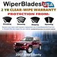 thumbnail image 2 of 2007 Jeep Liberty Beam Wiper Blades Wipers w/2yr Warranty (Set of 2) (WiperBladesUSA), 2 of 5