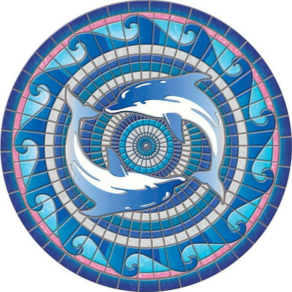 Swimming Dolphins Poolsaic 29 inches 67B00-00050