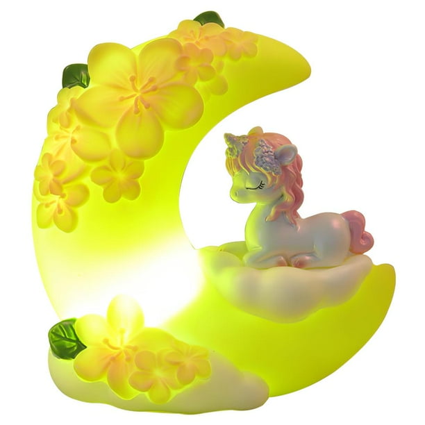 Adorno De Luna Hada De Dibujos Animados Luna Noche Luz Led Luna Lámpara Decorativa Con Cuentas Led Para El Hogar Interior Monstrate HA019311-00
