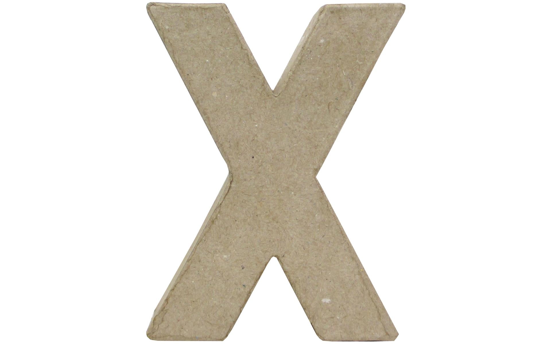 PA Paper Mache 4 Letter X Kraft Walmart