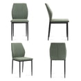 thumbnail image 3 of BRTHORY Dining Chairs Set of 4, Modern Kitchen & Dining Room Chairs, Upholstered Cushion Seat and Sturdy Metal Legs (4 Green Chairs), 3 of 6