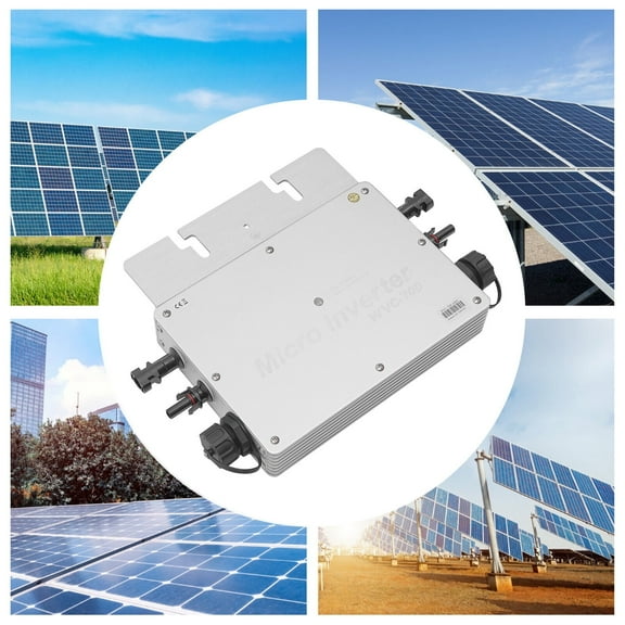 XJ-WVC-700W Solar Inverter MPPT with 650W Rated Output, Waterproof and High Efficiency for Home Grid Connection, Power Stations, and Solar Systems