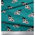 thumbnail image 2 of Soimoi Modal Satin Fabric Basset Hound Dog Decor Fabric Printed Yard 42 Inch Wide, 2 of 3