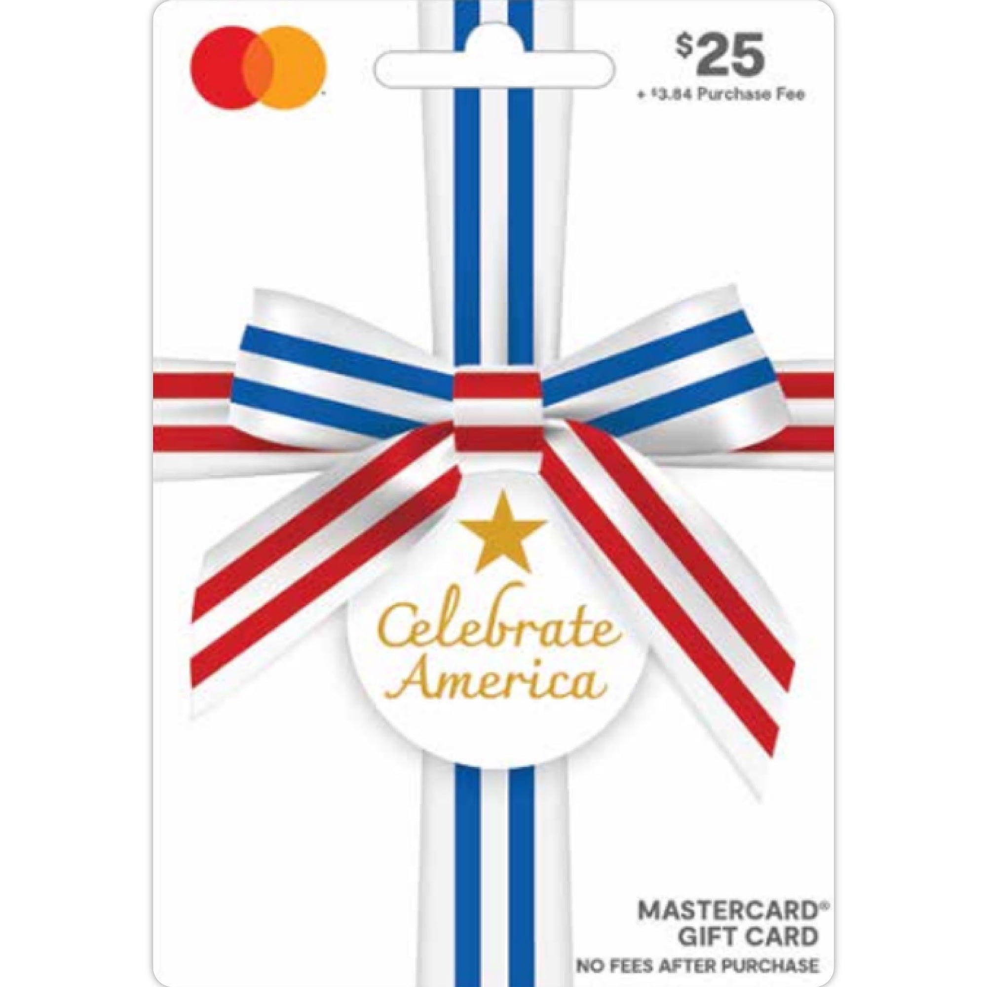 Mastercard® $25 USA Ribbon Gift Card (plus $3.84 Purchase Fee)