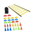 thumbnail image 3 of Conjunto de entrenamiento de agilidad de velocidad, kit de deportes de entrenamiento de fútbol, ​​escala de velocidad de agilidad con conos para 30 piezas, 3 of 8