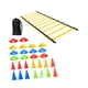 thumbnail image 3 of Conjunto de entrenamiento de agilidad de velocidad, kit de deportes de entrenamiento de fútbol, ​​escala de velocidad de agilidad con conos para 30 piezas, 3 of 8