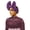 Burgundy, variant on African Design Bowknot Hairband Head Scarf For Women and Teens Girl Music Festival Elastic Braided Scrunchies for Daily