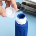 thumbnail image 4 of Micebay Leak-Proof 6-oz Silicone Squeezable Travel Bottles for Toiletries, Refillable Travel Size Containers, BPA Free, TSA Approved, Blue, 4 Pack, 4 of 9