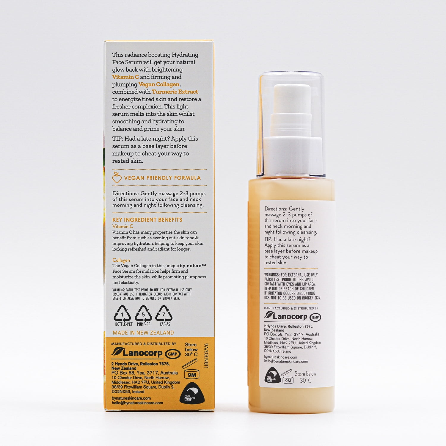 By Nature Skincare from New Zealand Vitamin C and Collagen Face