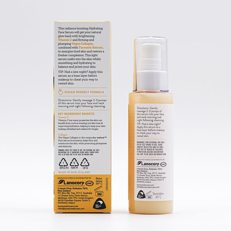 By Nature Vitamin C Collagen Face Serum, 1 fl oz, Brightening