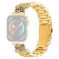 thumbnail image 1 of For Huawei Watch Fit 3 Stainless Steel Strap Crown Shape Rhinestone Decor Watch Band - Black, 1 of 5