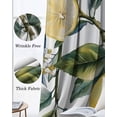 thumbnail image 3 of Lemon Fruit Blackout Curtains for Bedroom Living Room Darkening Curtains 54 Inch Long Retro Watercolor Farmhouse Leaf Flower Short Curtain for Small Window Treatment Grommet Drapes 52"x54"x2, 3 of 9