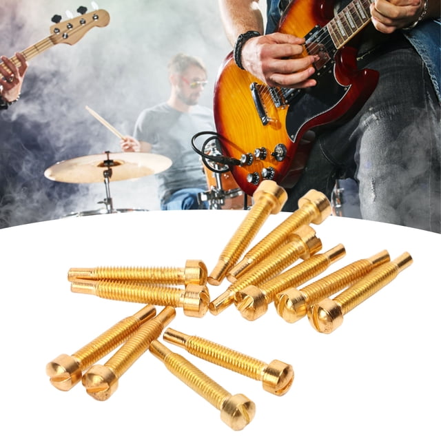 Tornillos de montaje de mástil de guitarra NikouMX 12 piezas