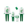 thumbnail image 4 of AceBaby Christmas Family Matching Pajamas Set Plaid and Letter Print Holiday Sleepwear Loungewear PJs, 4 of 10