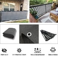 thumbnail image 3 of LOVE STORY 3' x 10' Balcony Privacy Screen Fence Cover Mesh for Deck Patio Porch Railing, Charcoal, 3 of 7