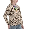 thumbnail image 6 of Lsque Dachshund Pattern Casual Women's Hoodie,Hooded Sweatshirt with Kangaroo Pocket,Pullover Hoodie with Eye-catching Drawstrings-Medium, 6 of 7