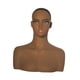 thumbnail image 2 of Cabeza de maniquí femenina realista, cabeza de maniquí de PVC, soporte para peluca multiusos, soporte para exhibición de peluca con hombro para sombre, 2 of 7