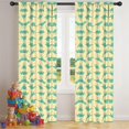 thumbnail image 5 of Blackout Kids Curtains,LightYellow Green Dinosaurs Silhouettes Pattern Childrens Insulated Curtains Set Of 2,Bedroom Essentials,Toddler Room Decor 42"x84", 5 of 5