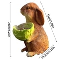 thumbnail image 3 of KoiLife Bird Feeders for Outdoors Wild Bird Feeders Cardinal Bird Feeder Bird Feeder Tray Unique Bird Feeder 8" Multicolor Rabbit Shaped Hanging Bird Feeder, 3 of 6