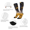 thumbnail image 3 of Naloa Elegant Lady With Hat Knee Socks, High Socks Long Stretchy Sock Women Knee High Stocking, Long Socks for Women, 3 of 6