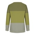 thumbnail image 4 of Jsaierl Sweatshirt for Women Funny Color Block Print Sweatshirts Round Neck Casual Sweater Tops Oversized Long Sleeve Blouses Womens Sweatshirts, 4 of 4