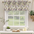 thumbnail image 2 of 2 Pack Valances for Window, Dark Sage Green Botanical Short Curtains for Kitchen Bedroom Living Room, Spring Floral Summer Botanical Retro Small Window Treatment Valance Drapes 42 x 18 Inch, 2 of 8