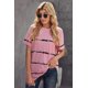 thumbnail image 2 of ABPHQTO Camiseta Casual Mujer Rayas Tie-dye Rosa, 2 of 5