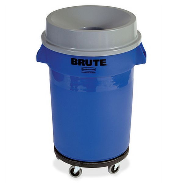 Rubbermaid Commercial Brute 32-gallon Funnel Top Lid - Plastic - 4 / Carton - Gray