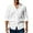 White, variant on Men's Lightweight Beach Shirt Long Sleeve Collarless Button Up Top Cotton Linen Blend Casual Shirt for Summer Travel