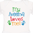 thumbnail image 4 of Inktastic My Meema Loves Me Boys or Girls Long Sleeve Baby Bodysuit, 4 of 5