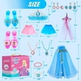 thumbnail image 2 of UUSUOO 19Pcs Princess Dress Up Toys,2 Sets Princess Toys for Girls 3-6 Years,Pretend Play Toys Christmas Birthday Gift for Girls 3 4 5 6 + Years Old, 2 of 6