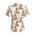 thumbnail image 3 of Uemuo German Shepherd Dog Printed Women's Classic V-Neck T-Shirt - Soft, Breathable, Moisture-Wicking, Perfect for Casual, Office, Travel, and Everyday Wear-Small, 3 of 5