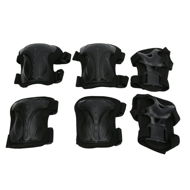 Protector de patinaje sobre ruedas, 6 piezas/juego de almohadillas protectoras para monopatín para adultos, kit de equipo de protección, rodilleras, coderas, muñequeras, conjunto multifuncional