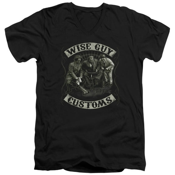 Three Stooges - Wise Guy Customs - Slim Fit V Neck Shirt - Small