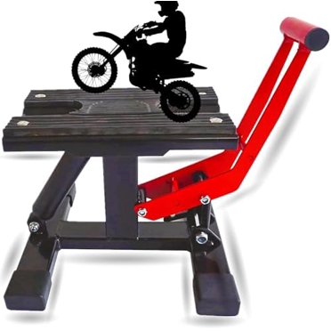 HomCom Portable Adjustable Steel Motorcycle Lift Stand/Bike Repair Rack ...