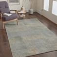 thumbnail image 3 of 2x7 Area Rugs for Hallway Runner Rug Non Slip, Low Pile Lightweight Indoor Washable Rug, Print Pattern Floor Mat for Laundry Room, Bedroom, Bathroom, Woven Blocks, Dusty Slate, 3 of 4