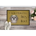 thumbnail image 2 of Caroline's Treasures BB1498MAT Gray Silver Shih Tzu Spoiled Dog Lives Here Door Mat, Indoor Rug or Outdoor Welcome Mat, 2 of 2