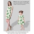 thumbnail image 5 of Soimoi Leaves Print, Poly Taffeta Fabric, Decor Sewing Fabric by The Yard 56 Inch Wide, Decorative Fabric for Outdoor Upholstery, Umbrellas and Home Accents, Green & White, 5 of 5