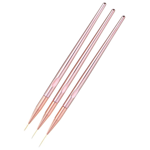 3 piezas 3 tamaños puntas puntiagudas shamjiam Lápiz de cepillo de dibujo de arte de uñas