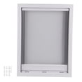 thumbnail image 2 of ABS Grande Installation de Porte pour Animaux de Compagnie Simple Installation de Porte pour Animaux de Compagnie Porte, Porte pour Animaux de Compagnie, Fermer Automatiquement la Porte pour Animaux de Compagnie Chien Blanc, 2 of 8