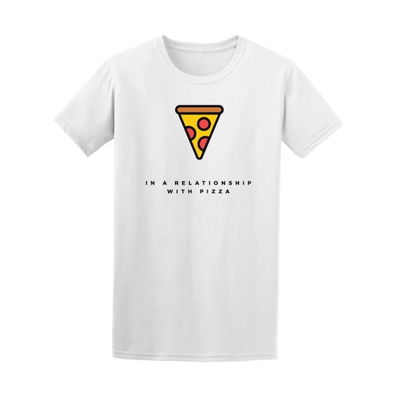 Flat Art In A Relationship With Pizza Tee - Image by Shutterstock